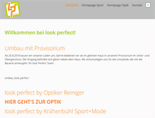 Tablet Screenshot of look-perfect.ch